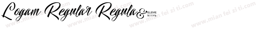 Logam Regular Regula字体转换